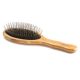 803 Dark Bamboo Large Oval Style Hairbrush with Premium Alloy Pins 221814  