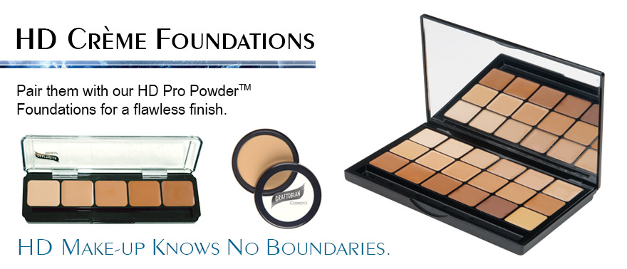 Graftobian HD Pro Powder Foundation Palette, Warm